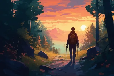 Illustration hike - Image 1