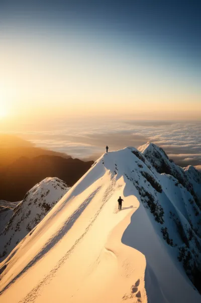 Illustration mountaintops