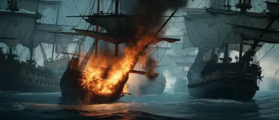 Illustration fireships - Image 1