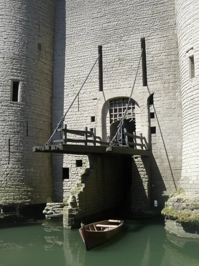 Illustration drawbridge