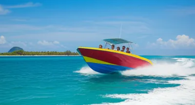 Illustration speedboats