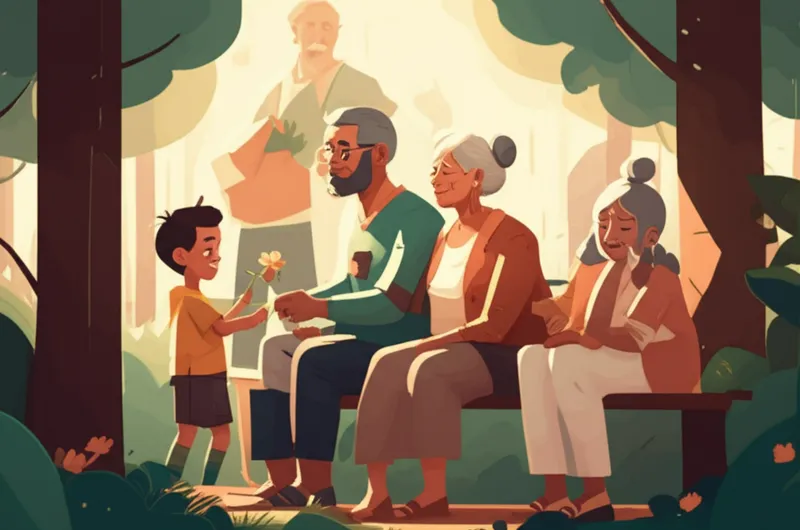 Visuelle Darstellung für das Wort „kinder" - Gütig, freundlich, liebenswürdig