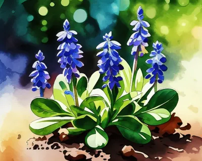 Illustration indigo - Image 1