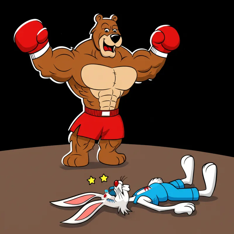 Illustration visuelle du mot « donner » - Battre, frapper