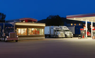 Illustration truckstop - Image 1