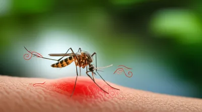 Illustration mosquitoes