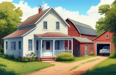 Illustration outbuildings