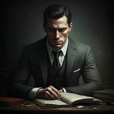 Illustration serious