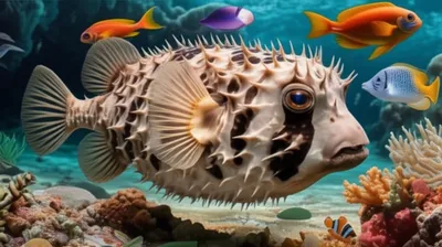 Illustration burrfish - Image 1