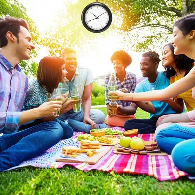 Illustration lunchtime