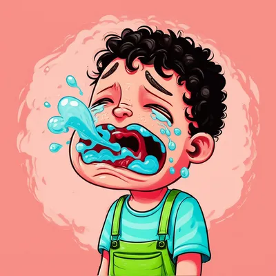 Illustration blubbering