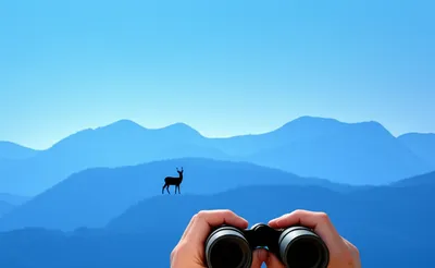 Illustration binoculars