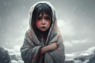 Illustration shivering