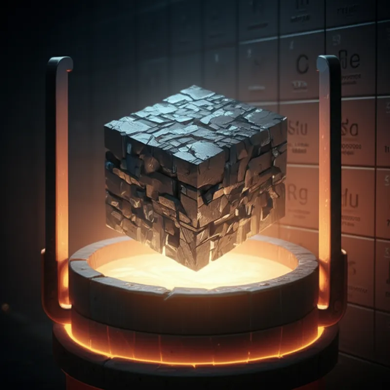 Ilustración visual de la palabra "tungsten" - Tungsteno