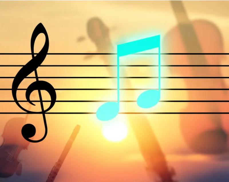 Ilustración visual de la palabra "la" - Sílaba utilizada en solfeo para representar la sexta nota de una escala mayor