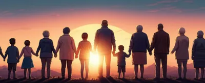 Illustration saluting - Image 1