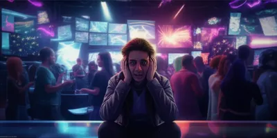 Illustration overstimulated