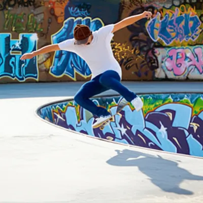 Illustration skateboarding - Image 1