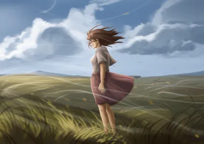 Illustration windblown - Image 1