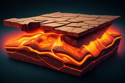 Illustration asthenosphere