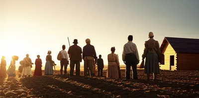 Illustration colonists