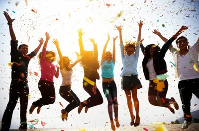 Illustration overjoyed