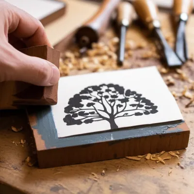 Illustration woodcut - Image 1