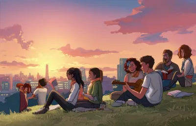 Illustration chilling - Image 1