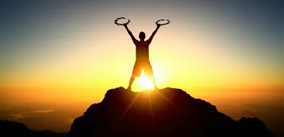 Illustration triumphantly