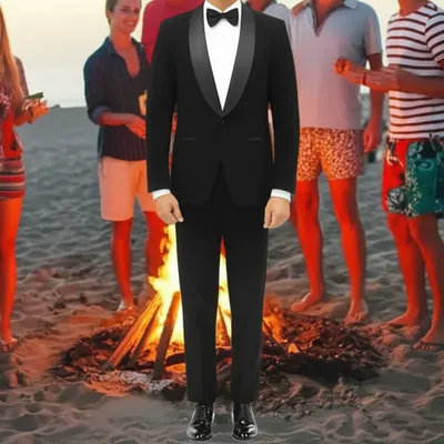 Illustration overdressed