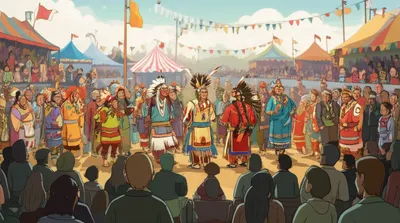 Illustration pow-wows - Image 1