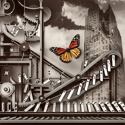 Illustration butterfly effect - Image 1