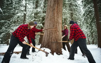 Illustration lumberjacks - Image 1