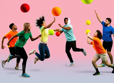 Illustration dodgeball