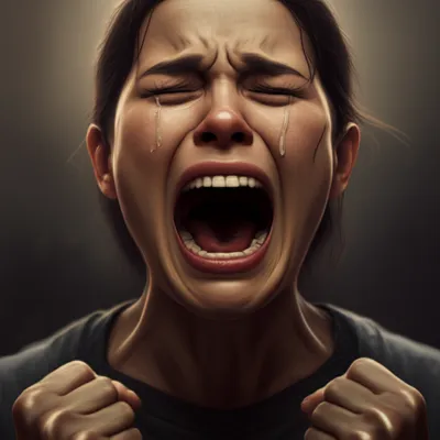 Illustration crying - Image 1