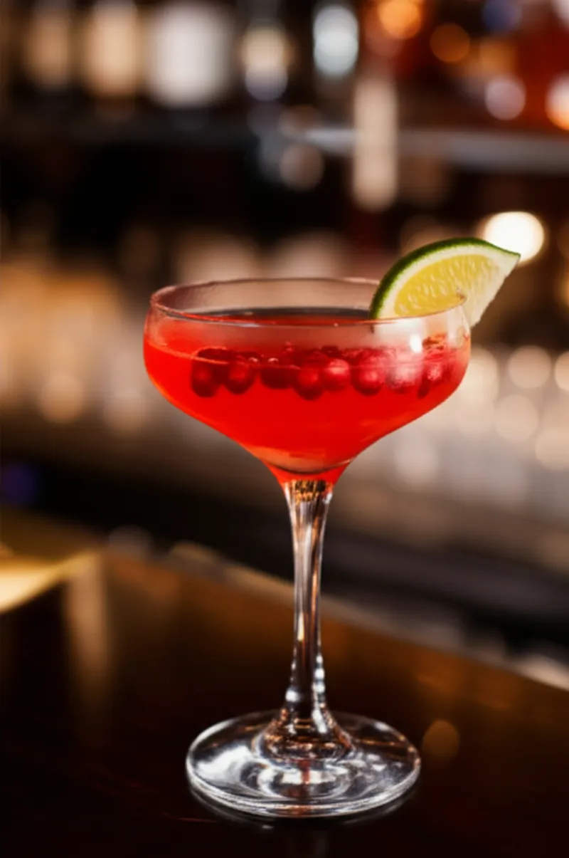 Illustration visuelle de pom: Pom, un cocktail américain à base de vodka et de jus de grenade - Image 1