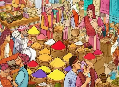 Illustration merchants