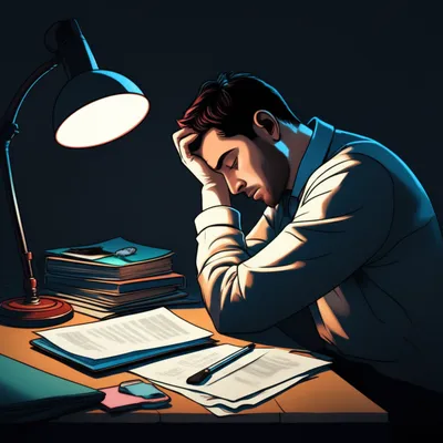 Illustration tired - Image 1