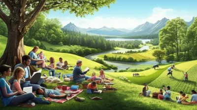 Illustration environ