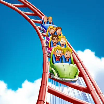 Illustration rollercoaster