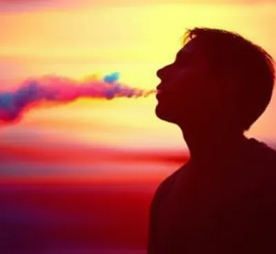 Illustration exhaling - Image 1