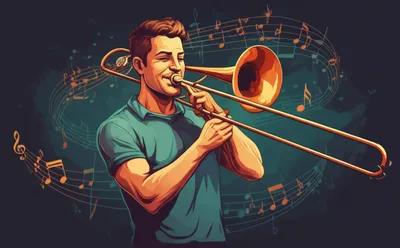 Illustration trombone