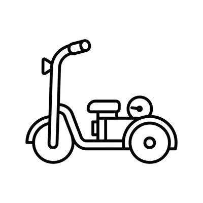 Illustration moped - Image 1