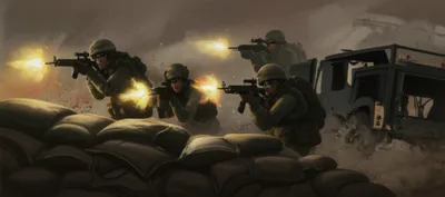 Illustration firefight