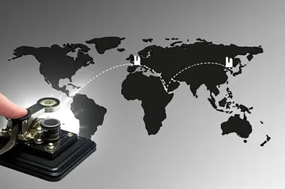 Hình ảnh minh họa cho từ "telegraph" - Điện báo.
