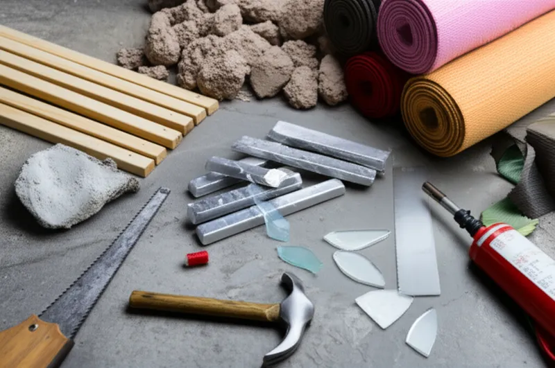 Illustration visuelle du mot « materials » - Matériaux, matières