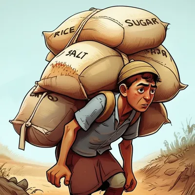 Illustration burden - Image 1