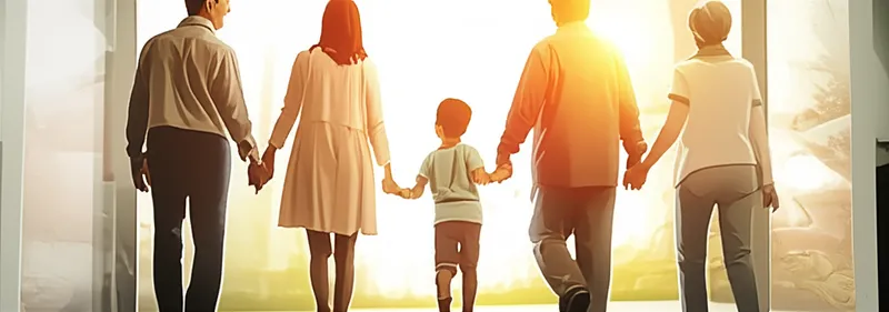 Illustration visuelle du mot « families » - Familles, parenté