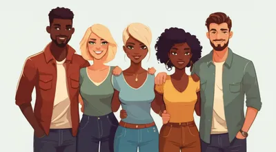 Illustration quintette - Image 1