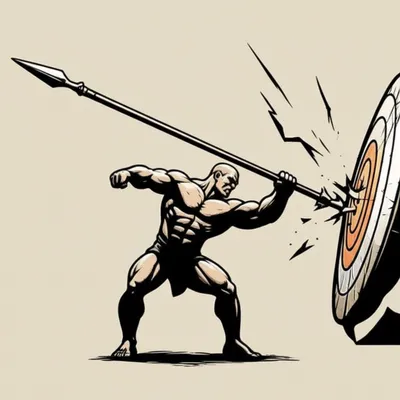 Illustration javelin - Image 1